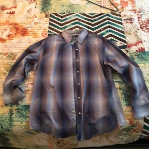 Age of Wisdom snap front dress shirt